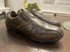 Skechers Leather Slip On Shoes